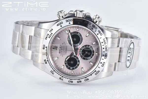Rolex Daytona 116509 Čisté 1:1 nejlepší vydání 904L SS pouzdro šedý číselník na SS náramku SA4130 V2 - Super klon hodinky | 1:1 nejlepší verze