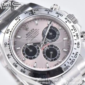 Rolex Daytona 116509 Čisté 1:1 nejlepší vydání 904L SS pouzdro šedý číselník na SS náramku SA4130 V2 - Super klon hodinky | 1:1 nejlepší verze