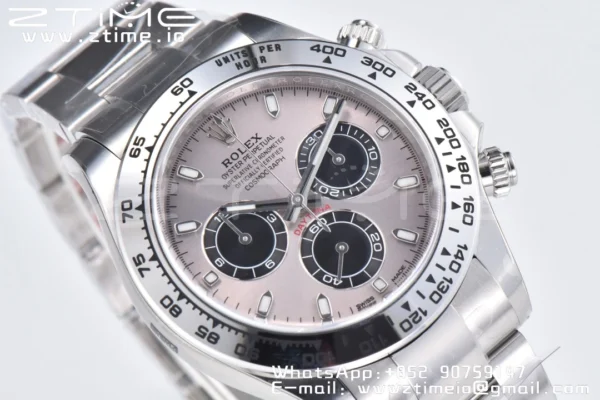Rolex Daytona 116509 Čisté 1:1 nejlepší vydání 904L SS pouzdro šedý číselník na SS náramku SA4130 V2 - Super klon hodinky | 1:1 nejlepší verze