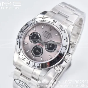 Rolex Daytona 116509 Čisté 1:1 nejlepší vydání 904L SS pouzdro šedý číselník na SS náramku SA4130 V2 - Super klon hodinky | 1:1 nejlepší verze