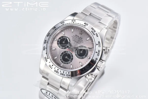 Rolex Daytona 116509 Čisté 1:1 nejlepší vydání 904L SS pouzdro šedý číselník na SS náramku SA4130 V2 - Super klon hodinky | 1:1 nejlepší verze