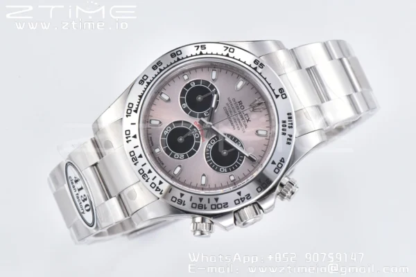 Rolex Daytona 116509 Čisté 1:1 nejlepší vydání 904L SS pouzdro šedý číselník na SS náramku SA4130 V2 - Super klon hodinky | 1:1 nejlepší verze