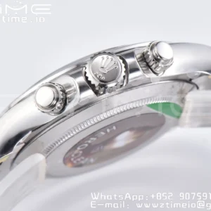 Rolex Daytona 116509 Čisté 1:1 nejlepší vydání 904L SS pouzdro šedý číselník na SS náramku SA4130 V2 - Super klon hodinky | 1:1 nejlepší verze