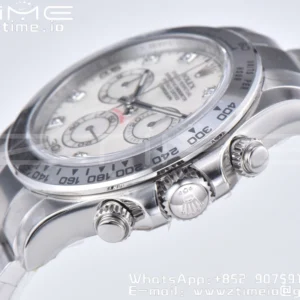 Rolex Daytona 116509 Clean 1:1 Best Edition MOP Dial on SS Bracelet SA4130 V2 - Super Clone Watch | 1:1 Best Version