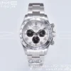 Rolex Daytona 116509 Clean 1:1 Best Edition 904L SS Case White Dial on SS Bracelet SA4130 V2 - Super Clone Watch | 1:1 Best Version