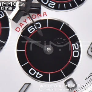 Rolex Daytona 116509 Clean 1:1 Best Edition Cassa 904L SS Quadrante Bianco su Bracciale SS SA4130 V2 - Orologio Super Clone | 1:1 Best Version