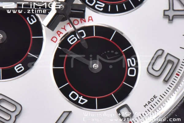 Rolex Daytona 116509 Clean 1:1 Best Edition Cassa 904L SS Quadrante Bianco su Bracciale SS SA4130 V2 - Orologio Super Clone | 1:1 Best Version