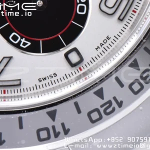 Rolex Daytona 116509 Clean 1:1 Best Edition Cassa 904L SS Quadrante Bianco su Bracciale SS SA4130 V2 - Orologio Super Clone | 1:1 Best Version
