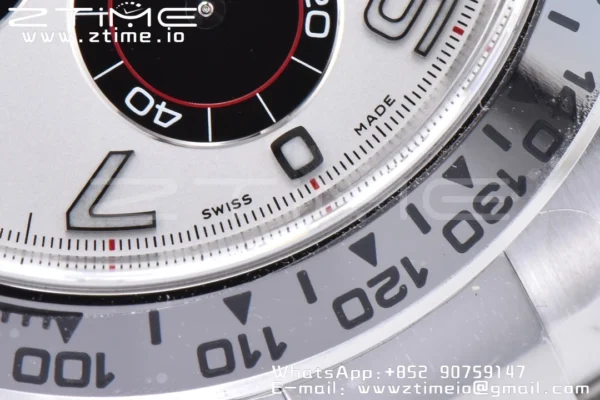 Rolex Daytona 116509 Clean 1:1 Best Edition Cassa 904L SS Quadrante Bianco su Bracciale SS SA4130 V2 - Orologio Super Clone | 1:1 Best Version