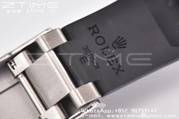 Rolex Daytona 116509 Clean 1:1 Best Edition 904L SS Case Gray Dial on Rubber Strap SA4130 V2 - Super Clone Watch | 1:1 Best Version