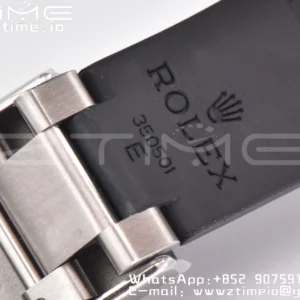 Rolex Daytona 116509 Clean 1:1 Best Edition 904L SS Case White Dial on Rubber Strap SA4130 V2 - Super Clone Watch | 1:1 Best Version