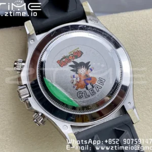 Rolex Daytona 116509 Clean 1:1 Best Edition 904L SS Case Black Dial on Rubber Strap SA4130 V2 - Super Clone Watch | 1:1 Best Version
