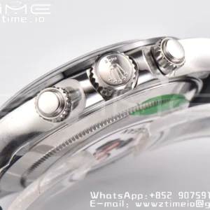Rolex Daytona 116519 Clean Factory 1:1 Best Edition Black Diamonds Dial on Oysterflex Rubber Strap SA4130 V2 - Super Clone Watch | 1:1 Best Version
