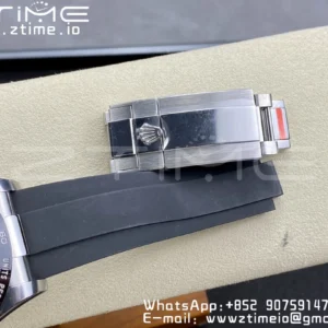 Rolex Daytona 116519 Clean Factory 1:1 Best Edition Black Diamonds Dial on Oysterflex Rubber Strap SA4130 V2 - Super Clone Watch | 1:1 Best Version