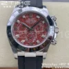 Rolex Daytona 116519 Clean 1:1 Best Edition 904L SS Case and Bracelet Red Sodalite Dial on Oysterflex SA4130 V2 - Super Clone Watch | 1:1 Best Version