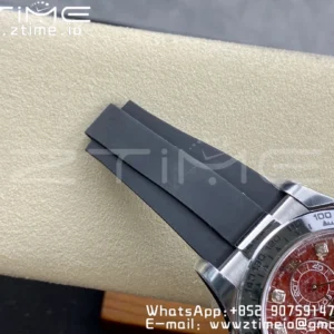 Rolex Daytona 116519 Clean 1:1 Best Edition 904L SS Case and Bracelet Red Sodalite Dial on Oysterflex SA4130 V2 - Super Clone Watch | 1:1 Best Version
