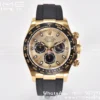 Rolex Daytona 116518 Clean Factory YG 1:1 Best Edition YG Dial on Oysterflex Rubber Strap SA4130 v2 - Super Clone Watch | 1:1 Best Version