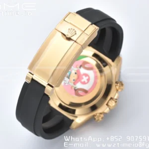 Rolex Daytona 116518 YG Clean Factory 1:1 Best Edition YG Dial on Oysterflex Strap A4130 v2 - Super Clone Watch | 1:1 Best Version