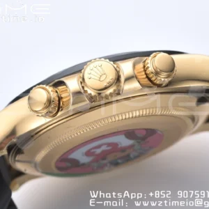 Rolex Daytona 116518 YG Clean Factory 1:1 Best Edition YG Dial on Oysterflex Strap A4130 v2 - Super Clone Watch | 1:1 Best Version