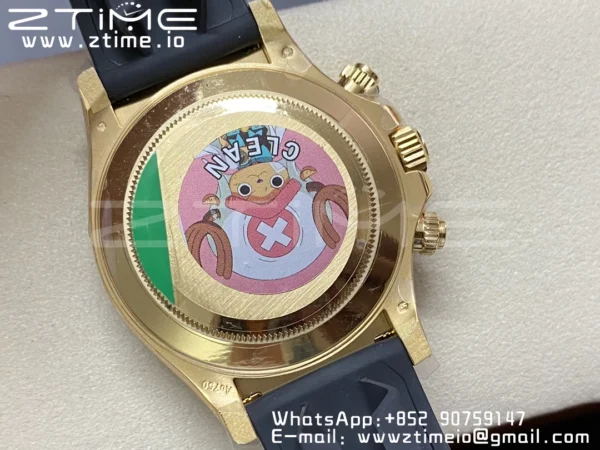 Rolex Daytona 116518 YG Clean Factory 1:1 Best Edition YG Dial on Oysterflex Strap A4130 v2 - Super Clone Watch | 1:1 Best Version