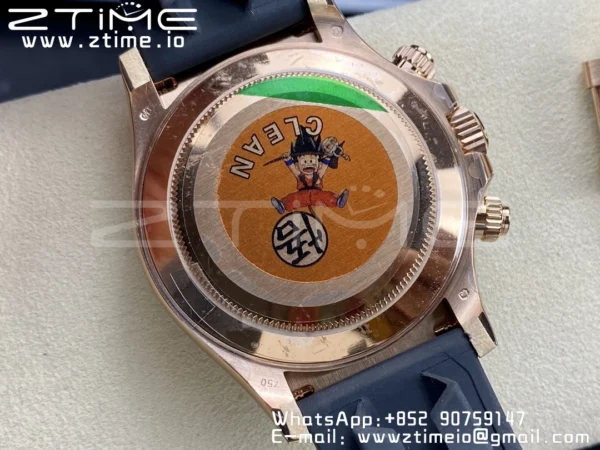 Rolex Daytona 116515 RG Clean Factory 1:1 Best Edition Μαύρο Κεραμικό Κορνίζα Brown Dial Numeral Marker on Oysterflex Rubber Strap A4130 V2 - Super Clone Watch | 1:1 Best Version