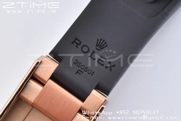 Rolex Daytona 116518 YG Clean Factory 1:1 Best Edition Black Ceramic Bezel White Stick Dial on Oysterflex Rubber Strap A4130 V2 - Super Clone Watch | 1:1 Best Version