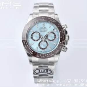 Rolex Rolex Daytona 116506 Clean 1:1 Best Edition Ice Blue Dial Stick Markers on SS Bracelet SA4130 v2 - Super Clone Watch | 1:1 Best Version