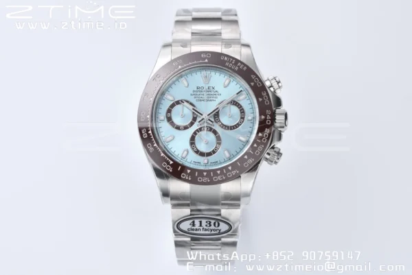 Rolex Rolex Daytona 116506 Clean 1:1 Best Edition Ice Blue Dial Stick Markers on SS Bracelet SA4130 v2 - Super Clone Watch | 1:1 Best Version