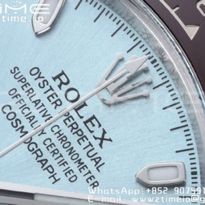 Rolex Rolex Daytona 116506 Clean 1:1 Best Edition Ice Blue Dial Stick Markers on SS Bracelet SA4130 v2 - Super Clone Watch | 1:1 Best Version