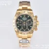 Rolex Daytona 116508 Clean Factory 1:1 Best Edition 904L Steel Green Dial on YG Bracelet SA4130 v2 - Super Clone Watch | 1:1 Best Version