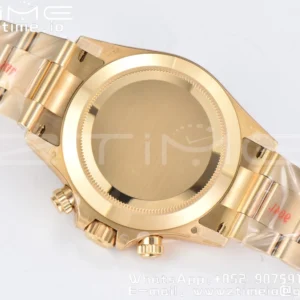 Rolex Daytona 116508 Clean Factory 1:1 Best Edition 904L Quadrante Nero Acciaio su Bracciale YG SA4130 v2 - Orologio Super Clone | 1:1 Best Version