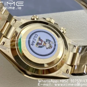 Rolex Daytona 116508 Clean Factory 1:1 Best Edition 904L Steel Black Dial on YG Bracelet SA4130 V2 - Super Clone Watch | 1:1 Best Version