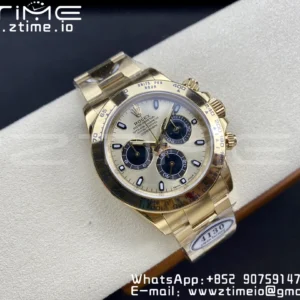 Rolex Daytona 116508 Clean Factory 1:1 Best Edition 904L Steel YG/Black Dial on YG Bracelet SA4130 v2 - Super Clone Watch | 1:1 Best Version