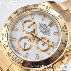 Rolex Daytona 116508 YG Clean Factory 1:1 Best Edition MOP Diamonds Dial on YG Oyster Bracelet A4130 v2 - Super Clone Watch | 1:1 Best Version