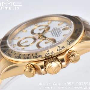 Rolex Daytona 116508 YG Clean Factory 1:1 Best Edition MOP Diamonds Dial on YG Oyster Bracelet A4130 v2 - Super Clone Watch | 1:1 Best Version