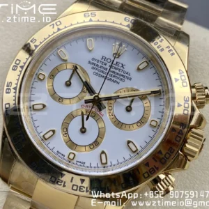 Rolex Daytona 116508 YG Clean Factory 1:1 Best Edition MOP Diamonds Dial on YG Oyster Bracelet A4130 v2 - Super Clone Watch | 1:1 Best Version