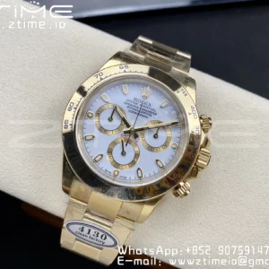 Rolex Daytona 116508 YG Clean Factory 1:1 Best Edition MOP Diamonds Dial on YG Oyster Bracelet A4130 v2 - Super Clone Watch | 1:1 Best Version