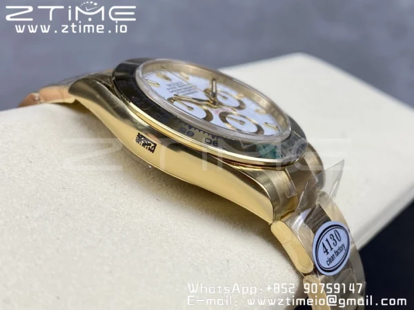 Rolex Daytona 116508 YG Clean Factory 1:1 Best Edition MOP Diamonds Dial on YG Oyster Bracelet A4130 v2 - Super Clone Watch | 1:1 Best Version