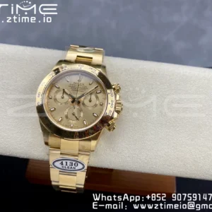 Rolex Daytona 116508 YG Clean Factory 1:1 Best Edition YG Stick Dial on YG Oyster Bracelet A4130 v2 - Super Clone Watch | 1:1 Best Version