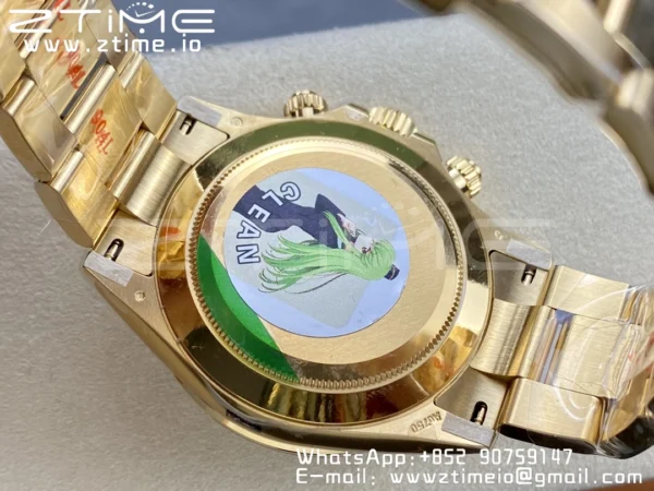 Rolex Daytona 116508 YG Clean Factory 1:1 Best Edition YG Stick Dial on YG Oyster Bracelet A4130 v2 - Super Clone Watch | 1:1 Best Version