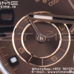 Rolex Daytona 116505 RG Clean Factory 1:1 Nejlepší vydání Brown Dial Numeral Marker on RG Oyster Bracelet A4130 v2 - Super Clone Watch | 1:1 Nejlepší verze