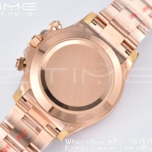 Rolex Daytona 116505 RG Clean Factory 1:1 Nejlepší vydání Brown Dial Numeral Marker on RG Oyster Bracelet A4130 v2 - Super Clone Watch | 1:1 Nejlepší verze