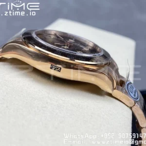 Rolex Daytona 116505 RG Clean Factory 1:1 Nejlepší vydání Brown Dial Numeral Marker on RG Oyster Bracelet A4130 v2 - Super Clone Watch | 1:1 Nejlepší verze