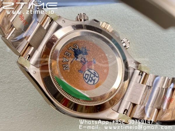 Rolex Daytona 116505 RG Clean Factory 1:1 Nejlepší vydání Brown Dial Numeral Marker on RG Oyster Bracelet A4130 v2 - Super Clone Watch | 1:1 Nejlepší verze