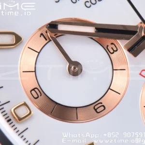 Rolex Daytona 116505 1:1 Nejlepší vydání Čistá továrna White Stick Dial na RG náramku A4130 v2 - Super klon hodinky | 1:1 Nejlepší verze