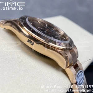 Rolex Daytona 116505 RG Clean Factory 1:1 Best Edition Brown Stick Dial on RG Bracelet A4130 v2 - Super Clone Watch | 1:1 Best Version