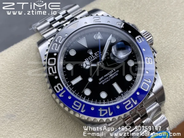 Rolex GMT-Master II 126710 BLNR Black/Blue Ceramic 904L Steel Clean Factory Best Edition on Jubilee Bracelet DD3285 CHS - Super Clone Watch | 1:1 Best Version