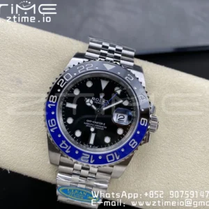 Rolex GMT-Master II 126710 BLNR Black/Blue Ceramic 904L Steel Clean Factory Best Edition on Jubilee Bracelet DD3285 CHS - Super Clone Watch | 1:1 Best Version