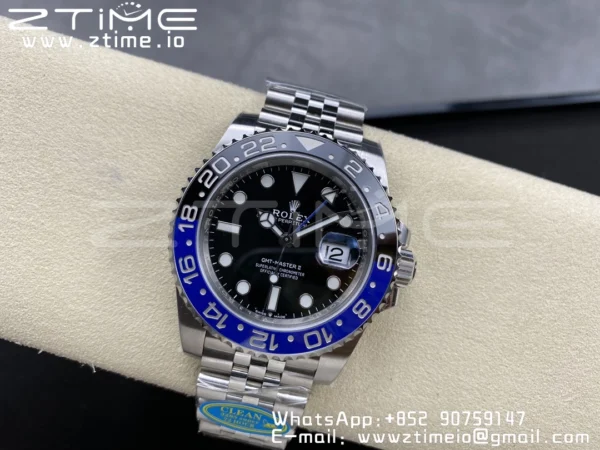 Rolex GMT-Master II 126710 BLNR Black/Blue Ceramic 904L Steel Clean Factory Best Edition on Jubilee Bracelet DD3285 CHS - Super Clone Watch | 1:1 Best Version