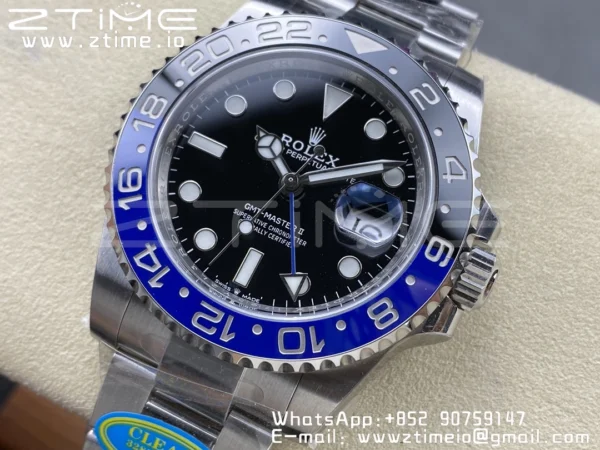 Rolex GMT-Master II 126710 BLNR Black/Blue Ceramic 904L Steel Clean Factory Best Edition on Oyster Bracelet DD3285 CHS - Super Clone Watch | 1:1 Best Version